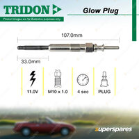 Tridon Glow Plug for Land Rover Range Rover SE HSE TD6 Freelander S ES HSE TD4