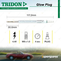Tridon Glow Plug for Jeep Compass MK 2.0L ECD DOHC Diesel 03/2007-03/2010