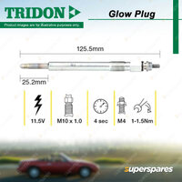 Tridon Glow Plug for Land Rover Defender 110 Discovery S SE SE7 ES 2.5L 92-99