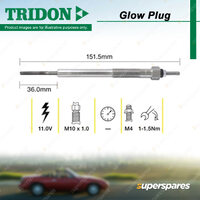 Tridon Glow Plug for Isuzu D-Max TF TFR85 TFS85 MU-X UCR UCS 3.0L 4JJ1 2008-On