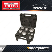 Toledo 9 Pcs Oil Filter Cup Wrench Set for Audi A1 A3 8P 8V A4 B8 B9 A5 A6 A7 A8