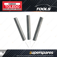 Toledo Medium Grit Hone Stone Set 3 pcs - Length 100mm Suit 301044 Cylinder Hone