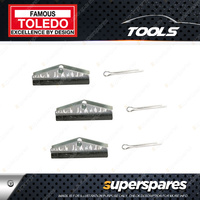Toledo Fine Grit Hone Stone Set 3 pcs - Length 28mm Suit 301046 Cylinder Hone