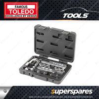 Toledo Flaring & Swaging Kit - The Range of Adaptors and Two Die Blocks
