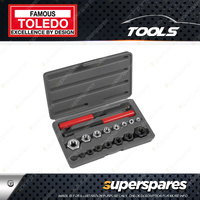 Toledo Thread Restoring Set 18 pcs - Suit for SAE UNF UNC Threads