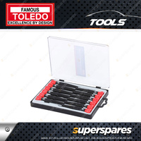 Toledo Precision Screwdriver Set 12 pcs - Includes Both Slotted and Philips Tips