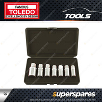 Toledo Stud Remover Set 7 pcs - Metric High Quality Chrome Vanadium Steel
