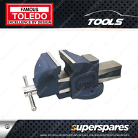 Toledo Fixed Base Straight Cast Iron Bench Vice - Jaw Width 200mm