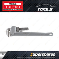 Toledo Pipe Wrench Aluminium - Length 450mm 18" Max Jaw Opening 60mm 2 1/2"