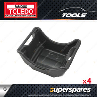 4 x Toledo Truck & Trailer Wheel Pans - Capacity of 3L Rim Diameter 350mm