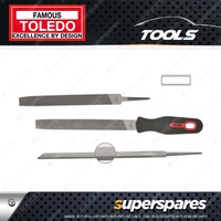 Toledo Tapered Mill Saw File Second Cut - Length 200mm Pack of 12