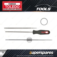Toledo Chain Saw File Round - Length 200mm Diameter 6.3mm Pack of 12