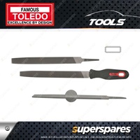Toledo Flat File - Length 250mm Width 24mm Bastard Cut Pack of 12