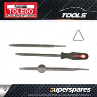 Toledo Regular Taper Saw Second Cut - Triangular Length 250mm Pack of 6