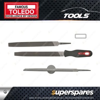 Toledo Flat File - Single Cut Length 300mm Width 29mm Bastard Cut Pack of 6