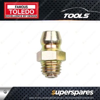 Toledo Grease Nipple Steel - 10mm x 1.0mm Taper Thread Short Straight Pack of 20