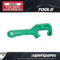 Toledo Pail Lid & Drum Opener Wrench - C-frame Design Features Handy Hang Hole