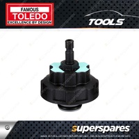 Toledo Cooling System Tester Adaptor - Fiat Internal Thread Aqua Colour