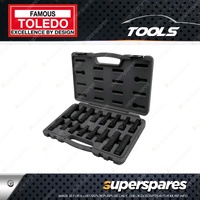 Toledo Wheel Lock Socket & Bit Master Set - Dual Hex Drive Fits 21mm/22mm