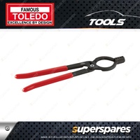 Toledo 350mm Pass Through Hose Clamp Pliers - Waffle Jaw Groove Design