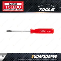Toledo Flat Blade Pocket Screwdriver - Features Handy Steel Pocket Clip