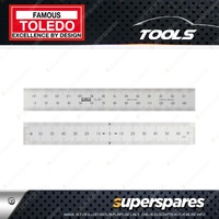 Toledo 150mm Stainless Steel Rule Flush End - Manufactured from Stainless Steel