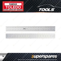Toledo 300mm Stainless Steel Rule Flush End - Manufactured from Stainless Steel
