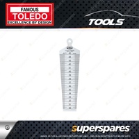 Toledo Taper Gauge With Hanger Hole 30 - 45mm Manufactured from Stainless Steel