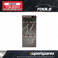 Toledo Caliper & Divider Merchandiser - Single Tier Dual Backing Board