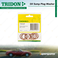 Tridon Oil Sump Plug Washer - 5 Copper & 5 Copper Nitrile Rubber Hybrid Washers