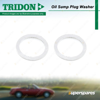 Tridon Replacement Oil Sump Plug Washer - 2 Alloy Washers Suits M20