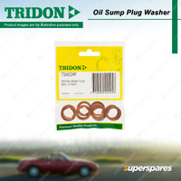 Tridon Oil Sump Plug Washer Trade Packs - 10 Copper Washers Suits 3/8 BSPP