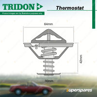 Tridon High Flow Thermostat for Mitsubishi Pajero NS NT NW NX Triton MN