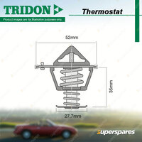 Tridon High Flow Thermostat for Honda Jazz GE 1.3L LDA3 L13Z1 2008-2016