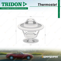 1 Pcs Tridon Thermostat for Ford Focus LS LV 1.8L 18TD SOHC 2006-2011