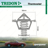 Tridon Thermostat for Citroen C4 2.0L 4B11 4Cyl DOHC Petrol 07/2012-12/2016