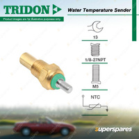 Tridon Water Temperature Gauge Sender for Ford KA TA TB 1.3L J4KD XJ BL13 A9B
