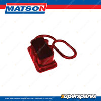 Single Matson 175 Amp 35mm2 Anderson Type Connectors  Cover - Red Colour