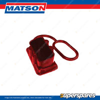 Single Matson 350 Amp 65mm2 Anderson Type Connectors  Cover - Red Colour