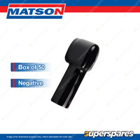 Matson Silicone Battery Cable Lug Covers Suits up to 22mm - Negative Box of 50