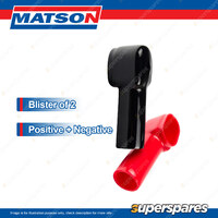 Matson Silicone Battery Cable Lug Covers Suits up to 22mm - Pos+Neg Blister 2