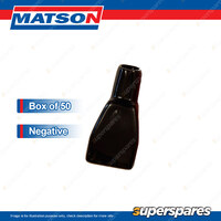 Matson Silicone Large End Entry Battery Terminal Covers - Negative Box of 50