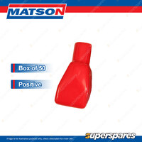 Matson Silicone Large End Entry Battery Terminal Covers - Positive Box of 50