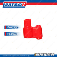 Matson Silicone Side Entry Battery Terminal Covers - Positive Box of 50