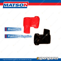 Matson Silicone Side Entry Battery Terminal Covers - Positive+Negative Blister 2
