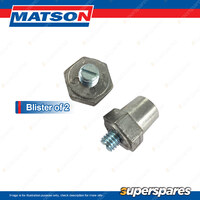 Matson STD battery terminal accessory -Pos+Neg Alloy SAE 3/8 Bolt type Blister 2