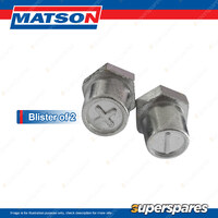 Matson STD battery terminal accessory -Pos+Neg Lead SAE 3/8 Bolt type Blister 2