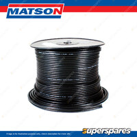 Matson Twin Sheathed 2 Core Flat Cable - 4.59 mm2 Black 100 metre length