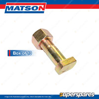 Matson Battery terminal bolt Bolt type - 1" x 1/4" Nut type - 1/4" Box of 10