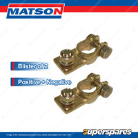 Matson Pos+Neg Battery Terminal Connector - 8mm stud cable to 70mm2 Blister Pack
